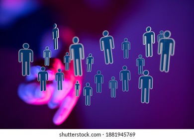 conference Digital Network and data concept
