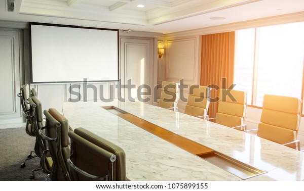 Conference Meeting Room Ceiling Led Lights Stock Image