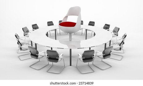 Conference Table with boss chair