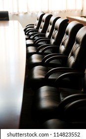 Conference Table And Chairs In Meeting Room