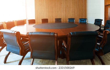 Conference table and chairs in modern meeting room. - Powered by Shutterstock