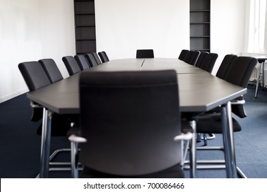 Conference Table In An Empty Meeting Room