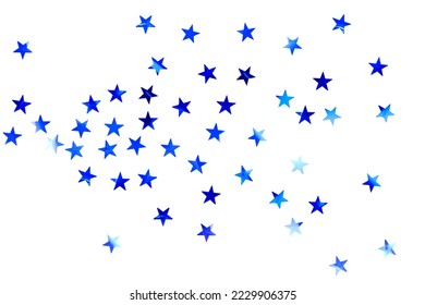 confetti in the form of stars made of metal foil, isolated - Shutterstock ID 2229906375