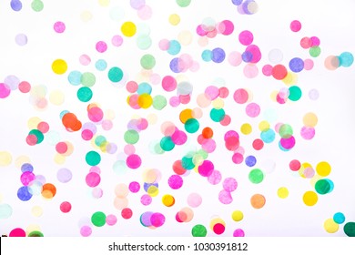 Similar Images, Stock Photos & Vectors of Colorful confetti on white