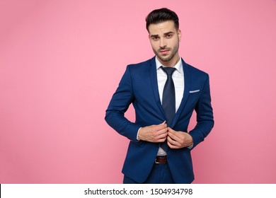 blue coat suit for men