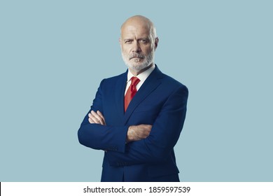 Confident corporate businessman or politician posing and looking at camera - Shutterstock ID 1859597539