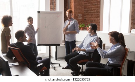 Flip Chart Holder In A Business Meeting Crossword