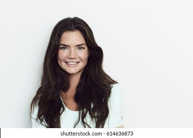 Confident Girl Smiling To Camera, Portrait