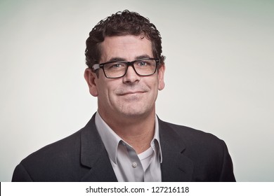 Confident Handsome Professional Man With Glasses