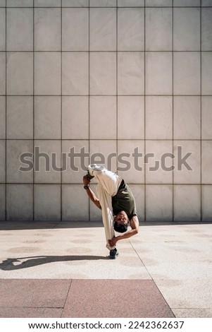 Similar – Image, Stock Photo On the jump Athletic