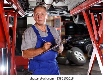 Portrait Happy Confident Professional Mechanic Auto Stock Photo (Edit ...