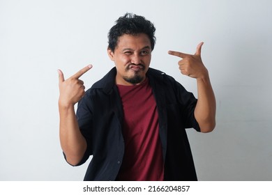 Confident Man Having Bad Hair Day