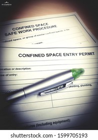 Confined Space Entry Permit Workplace Health And Safety