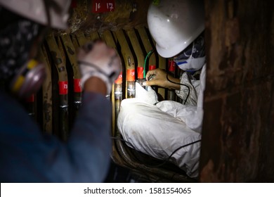 Confined Space, Welding Inspection During Maintenance, Tube Boiler Welding In The Boiler Which Is A Confined Space And Difficult To Inspect By Inspectors.