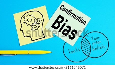 Confirmation Bias is shown using a text