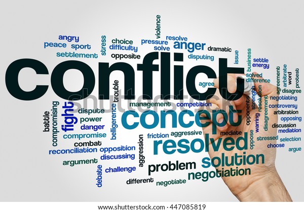 Conflict Word Cloud Concept Stock Photo 447085819 | Shutterstock