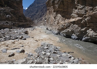 Confluence Of Sutlej And Spiti River