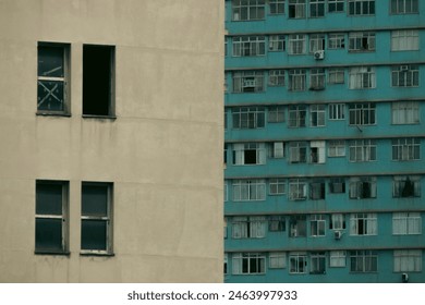 Confluence of the two buildings 