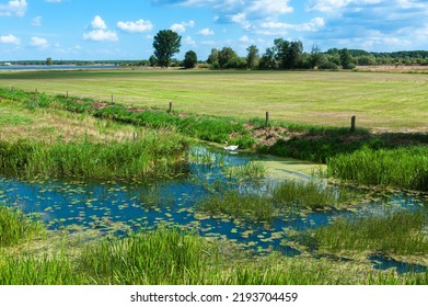 Confluence Of Two Water Channels In Calvorde, Sachsen-Anhalt, Germany