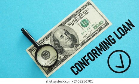 Conforming loan is shown using a text