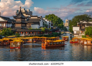 The Confucius Temple area in Nanjing, China