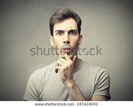 Confused man 