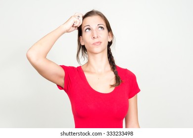 Confused Woman Thinking