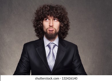 Curly Hair Man Images Stock Photos Vectors Shutterstock