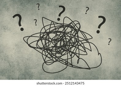 Confusion, depression, trauma, loneliness and mental health, stressed, overwhelmed and hopeless, emotional discomfort, social issue  - Powered by Shutterstock