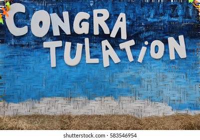 Congratulation Concept.