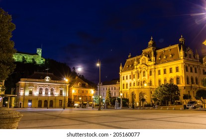 Congress Square In Ljubljana, Slovenia