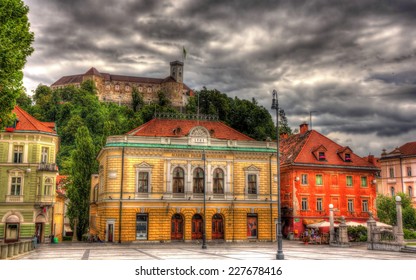 Congress Square In Ljubljana, Slovenia