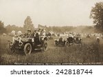 Congressional Union for Woman Suffrage driving through fields from, Hyattsville, MD, to deliver their petitions to the U.S. Senate in Washington, D.C. July 31, 1913