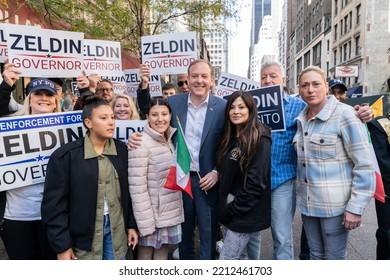 Congressman Lee Zeldin Attends Annual Columbus Day Parade On Fifth Avenue In Manhattan On October 10, 2022