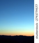 The conjunction of the planets Venus and Jupiter high in the mountains.