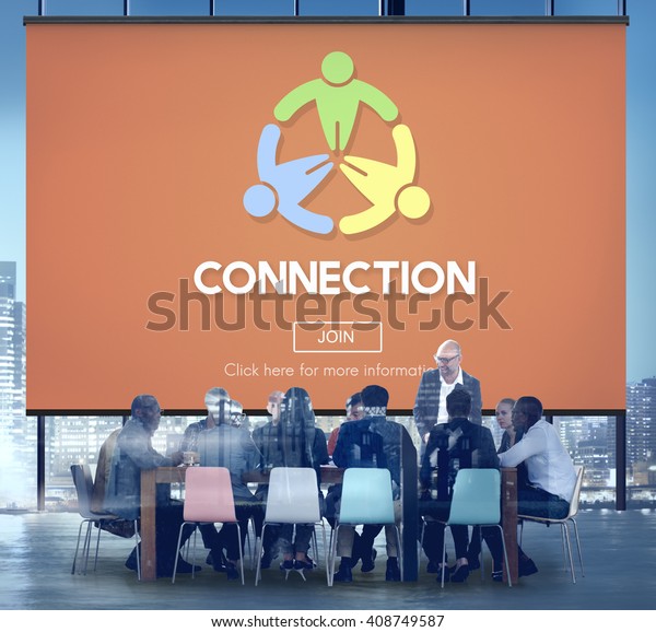 Connect Connection Connecting Connected Join Concept Stock Photo ...