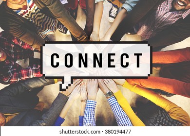Connect Social Media Networking Contact Interconnection Concept