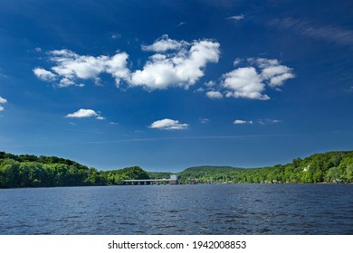 Connecticut River between Middletown and East Hampton on a sunny June day.