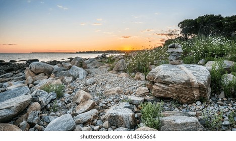 Connecticut Sunset At The Beach