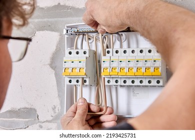 Connecting Home Wiring To Fuse Box In Consumer Unit Of Switchboard.