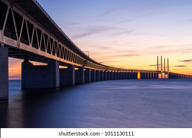 Öresundsbron Connecting Sweden And Denmark