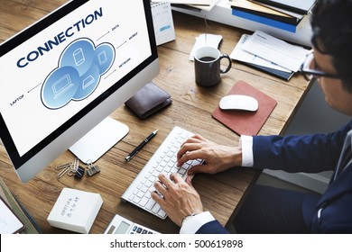 Connection Cloud Network Communication Concept