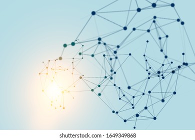 Connection and communication concept. 3d rendering