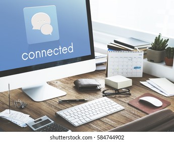 Connection Connected Conversation Message Communication Discussion Word