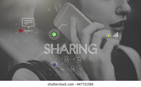 Connection Digital Devices Internet Sharing Concept