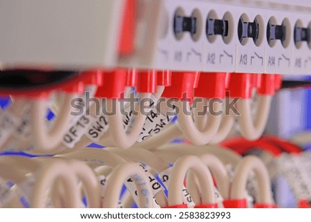 Similar – Image, Stock Photo Socket, line and copper pipes in the boiler room