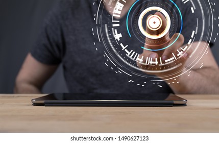 connection interface touch in 3d - Powered by Shutterstock - Get 15% off with code: PIKWIZARD15