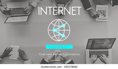 Connection Internet Communication Network Sharing Concept