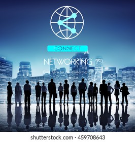 Connection Internet Communication Network Sharing Concept