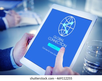Connection Internet Communication Network Sharing Concept